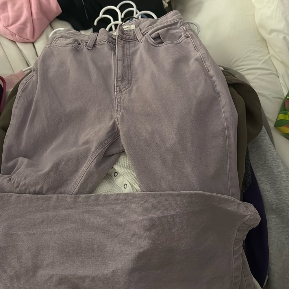 purple pacsun flared jeans